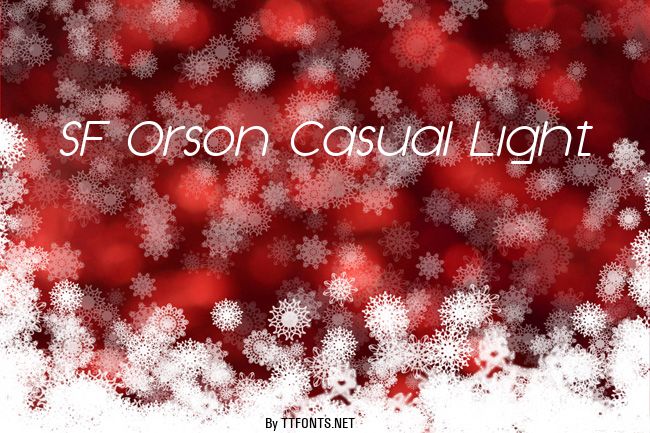 SF Orson Casual Light example